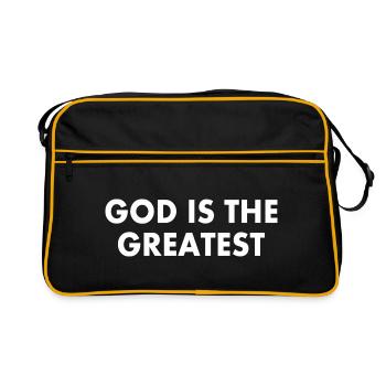 god is the greatest - Sac Retro - noir/or - Devant