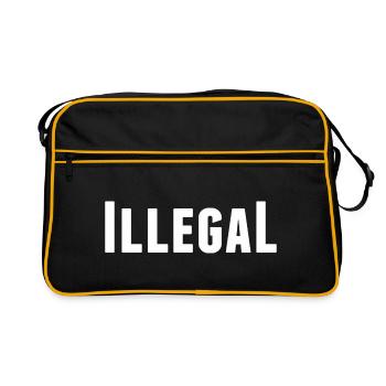 illegally unlawful unlawful - Retro Bag - black/gold - Front