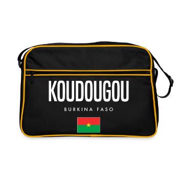 Koudougou Burkina Faso - Sac Retro - noir/or - Devant