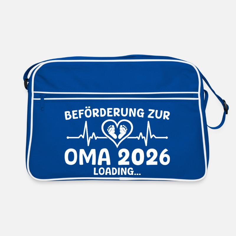 Werdende Oma 2026 loading - Großmutter Retro Tasche