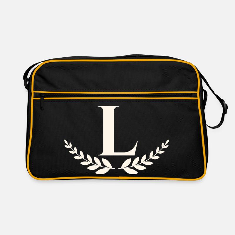 L - Retro Tasche - Schwarz/Gold
