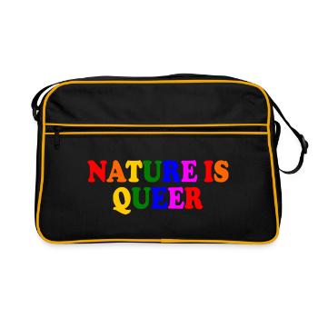Nature is queer - Sac Retro - noir/or - Devant