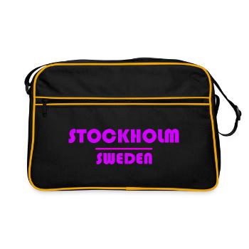 Stockholm Neon City Haze - Retro Bag - black/gold - Front