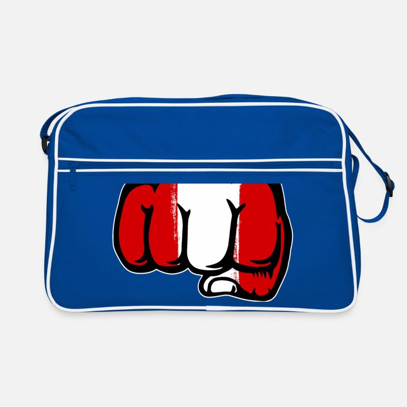 Peru Flagge Faust Hand Retro Tasche