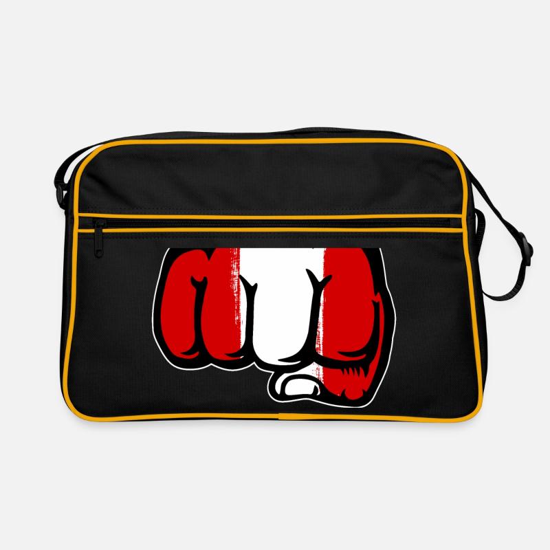 Pérou drapeau poing main Sac Retro