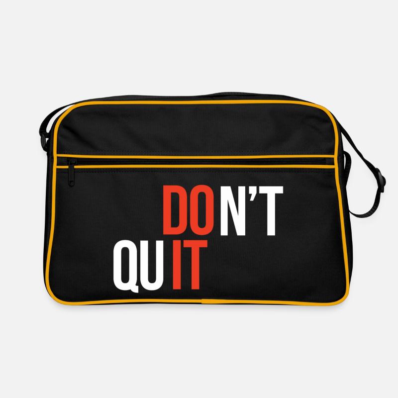 Don't Quit, Do It - Inspirational Quote Retro Bag