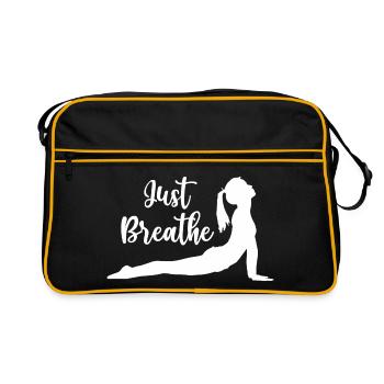 Idée cadeau de yoga - Namaste - Sac Retro - noir/or - Devant