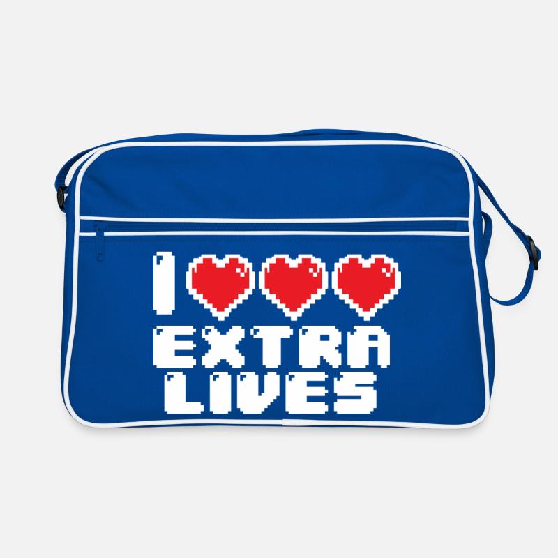 Extremes Pixel-Herz Retro Tasche