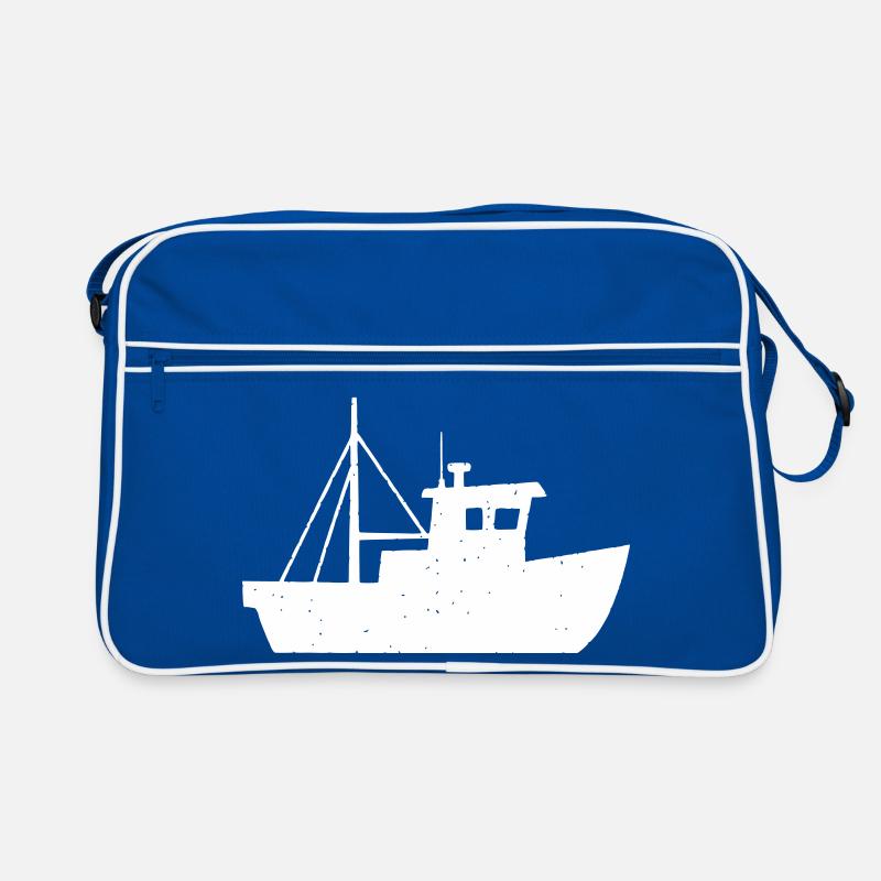 Petit cutter de pêche Kid Vector Sac Retro