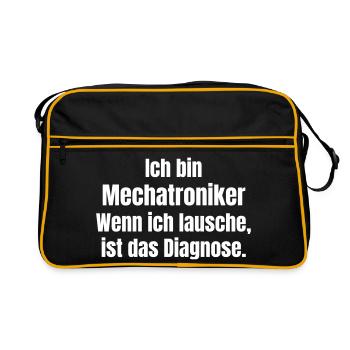 Mechatronics Technician Diagnosis Lach - Retro Bag - black/gold - Front