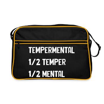 Typographie Températive Divisée - Sac Retro - noir/or - Devant