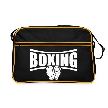 Boîtes de boxe - Sac Retro - noir/or - Devant