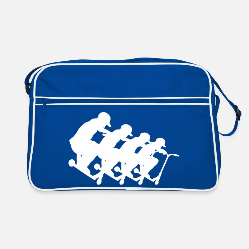 Racing Cyclists Pack Silhouette Retro Tasche