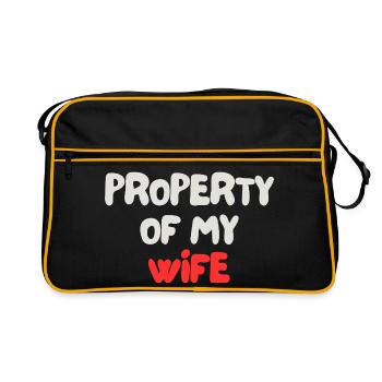 Propriété de ma femme - Sac Retro - noir/or - Devant