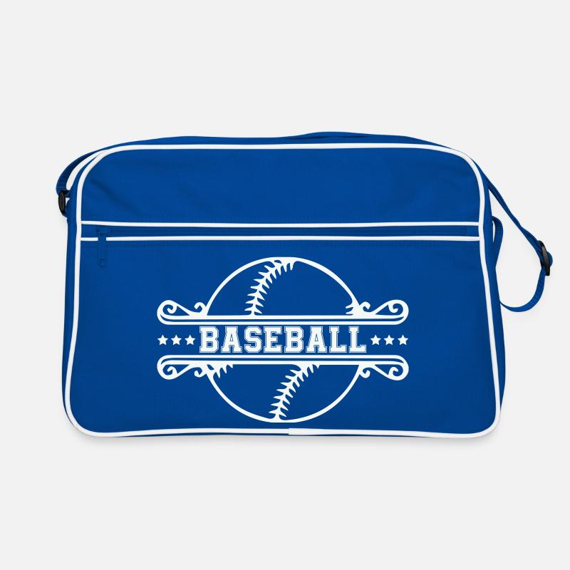 Baseball Ornament Frame Emblem Retro Bag
