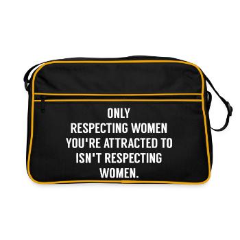 Selective Respect for Women - Retro Bag - black/gold - Front