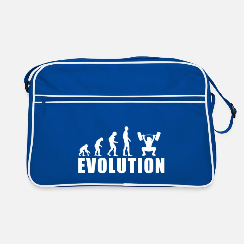 EVOLUTION GEWICHTHEBEN Geschenk Retro Tasche