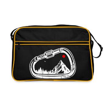 Alpine Ridge Carabiner Graphic - Retro Bag - black/gold - Front