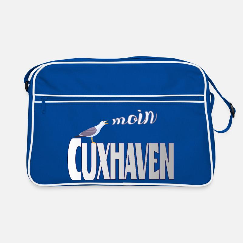Cuxhaven Möwe & Moin Design Retro Tasche