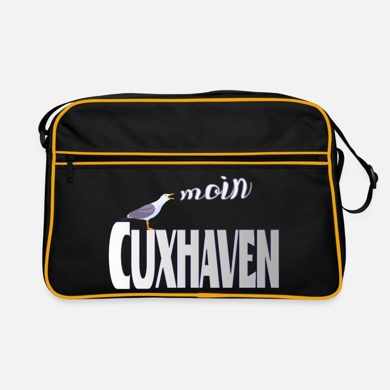 Cuxhaven Möwe & Moin Design Retro Tasche