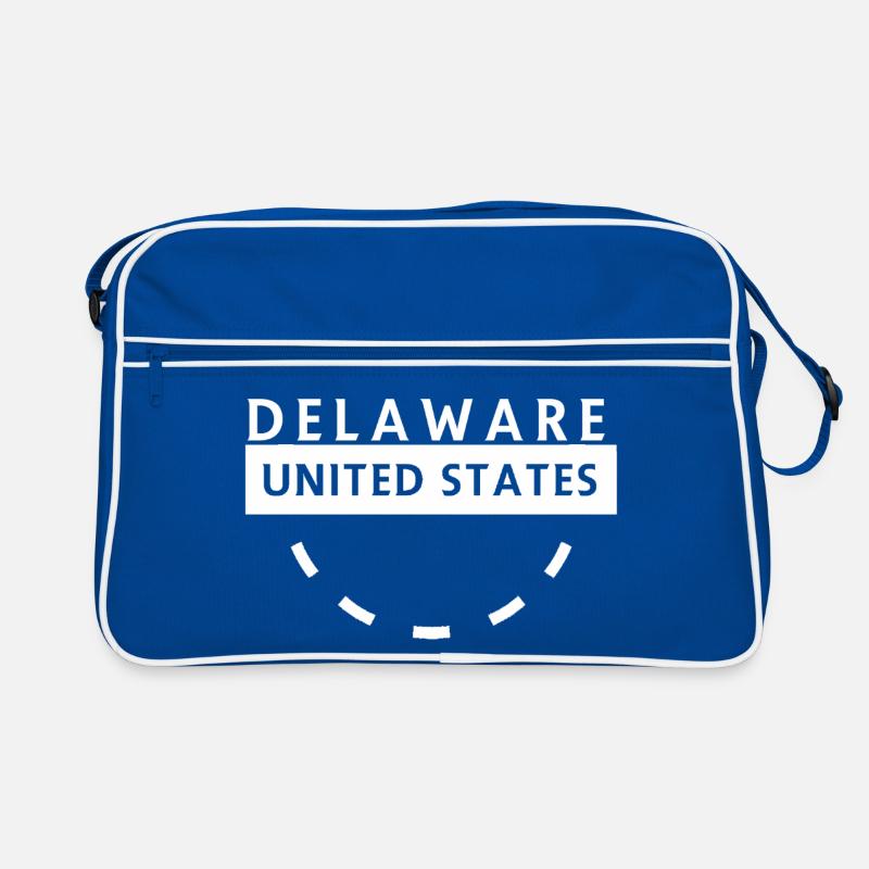 Delaware State Emblem Circular Badge Retro Bag