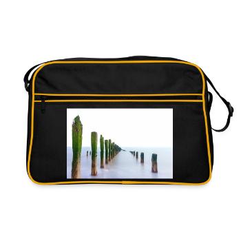 Long exposure  spurn point   - Retro Bag - black/gold - Front