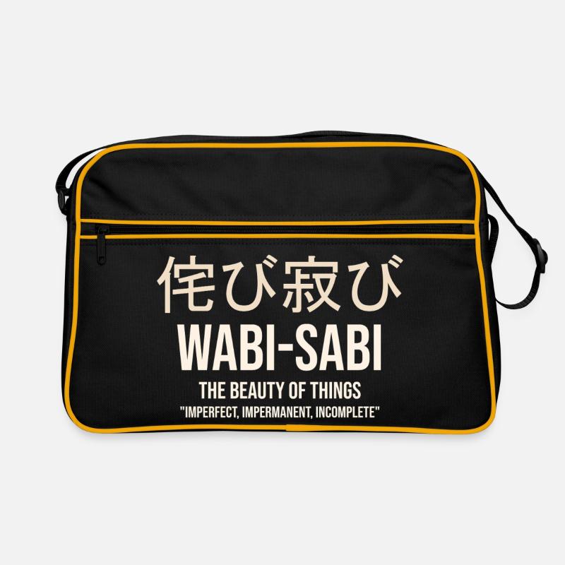 Wabi Sabi Beauté des choses imparfaites - Sac Retro - noir/or