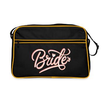 Bridal glitter font - Retro Bag - black/gold - Front