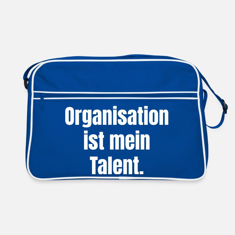 L’organisation est mon talent Typographie Sac Retro