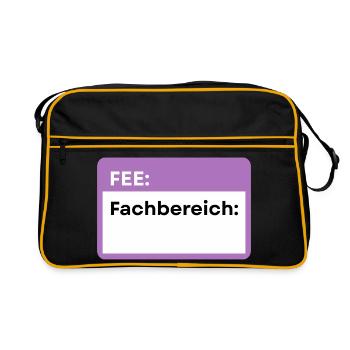 Department of Schild Lila - Retro Bag - black/gold - Front