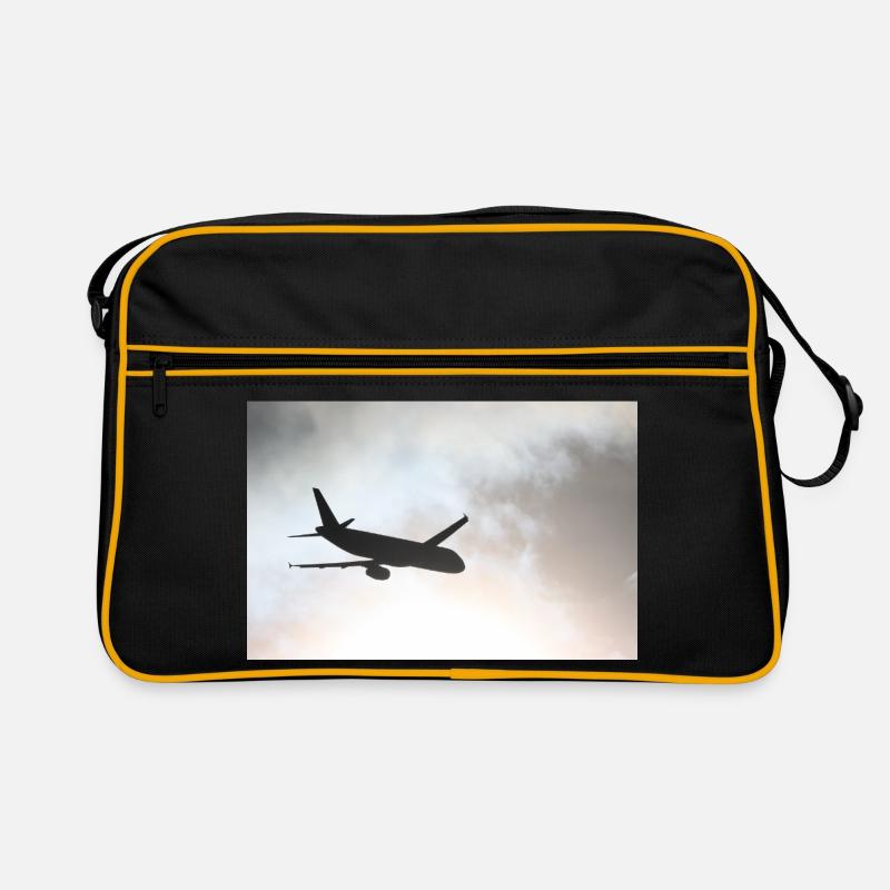 Das Phantom am Himmel - Retro Tasche - Schwarz/Gold