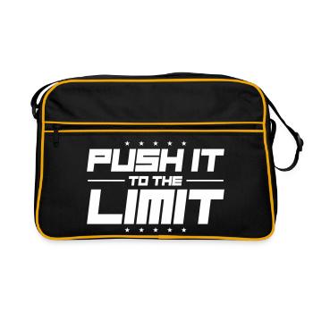 Push It To The Limit - Retro Bag - black/gold - Front