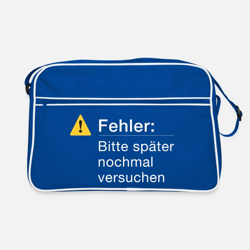 Fehler: Bitte noch einmal versuchen Informatik Retro Tasche