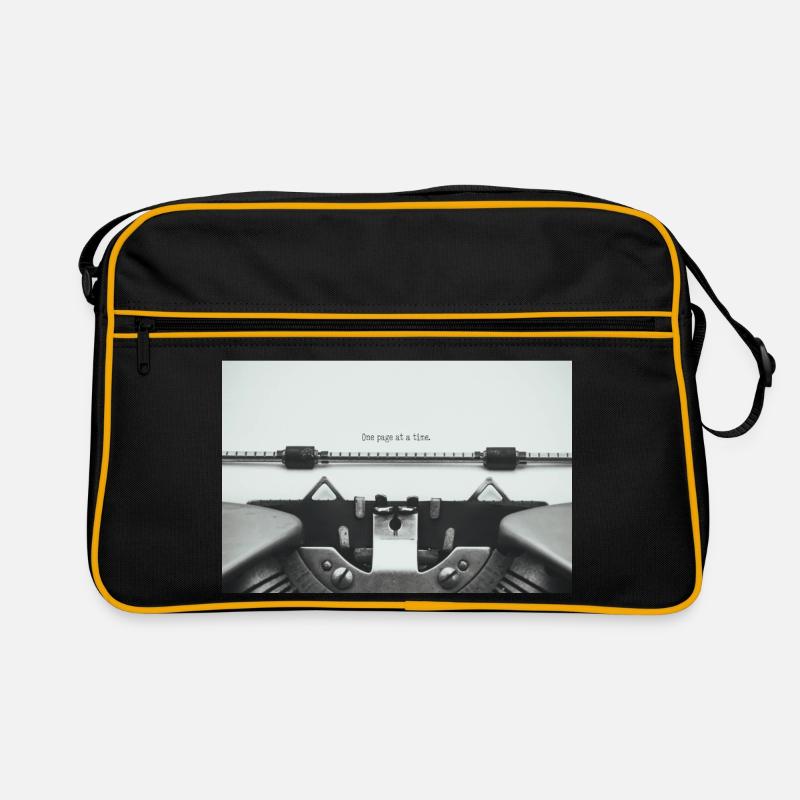 One Page At A Time Typewriter Design Retro Tasche