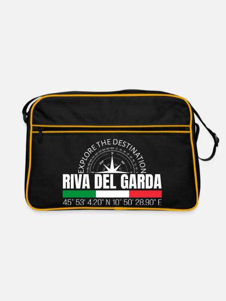 Riva del Garda - Retro Tasche - Schwarz/Gold