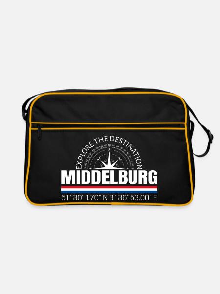 Middelburg - Retro Tasche - Schwarz/Gold