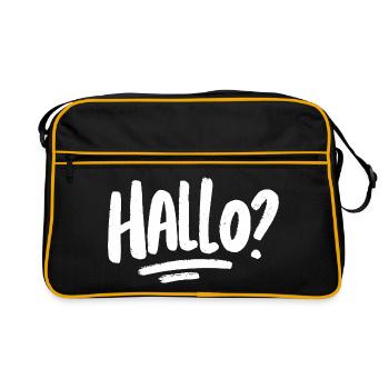 Bonjour? -blanc - Sac Retro - noir/or - Devant