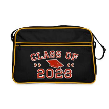Classe de 2023 Retro Vintage Graduation Abi Matura - Sac Retro - noir/or - Devant