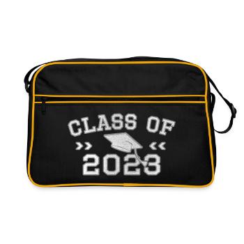 Classe de 2023 Abi Matura Cadeau de classe de fin d’études - Sac Retro - noir/or - Devant
