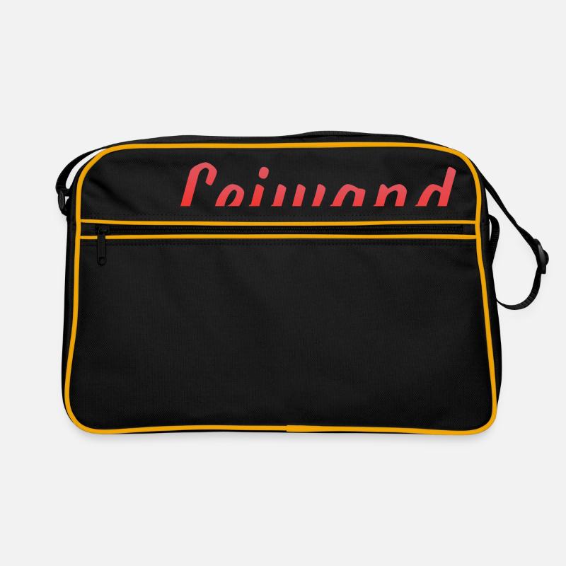 Leiwand - Retro Tasche - Schwarz/Gold