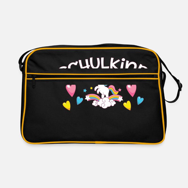 Schulkind - Einhorn Retro Tasche