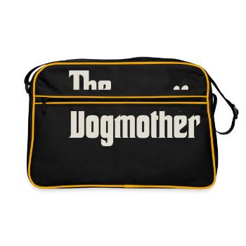 The Dogmother - Retro Tasche - Schwarz/Gold - Vorne