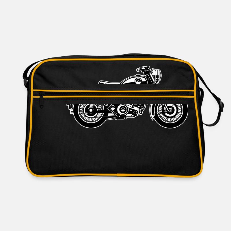Motorcycle / Classic Motorcycle 04_black white Retro Bag