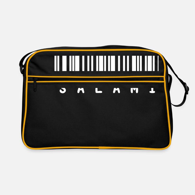 Salami Barcode zum scannen Retro Tasche