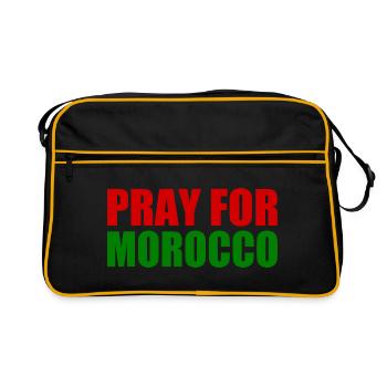Pray for morocco maroc - Sac Retro - noir/or - Devant