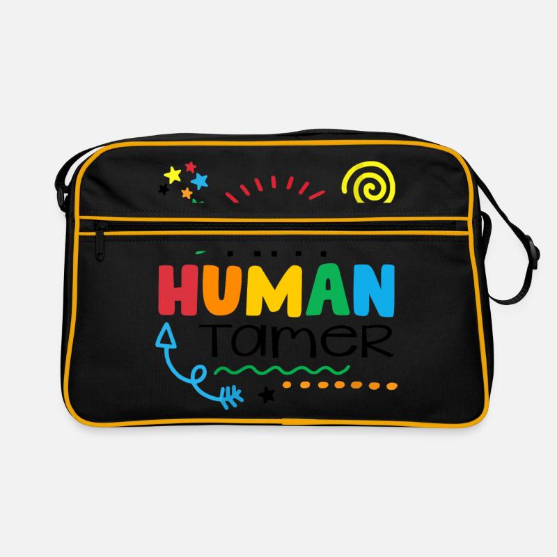Tiny Human Tamer Daycare Provider Babysitting Dayc Retro Tasche