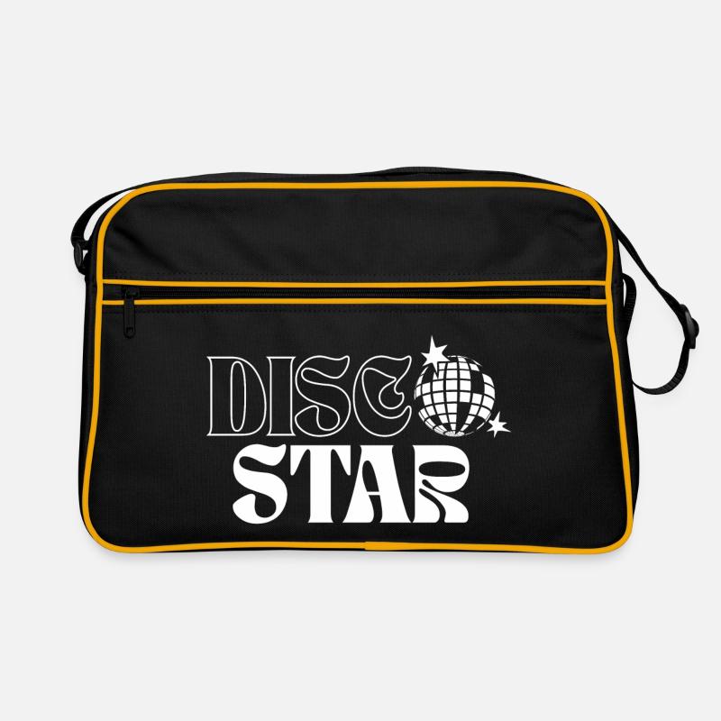 Retro Disco Sterne Muster Retro Tasche