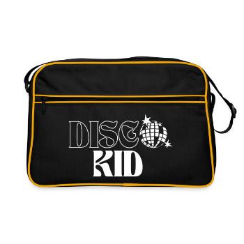 Disco Kind Retro Tanz T-Shirt - Retro Tasche - Schwarz/Gold - Vorne