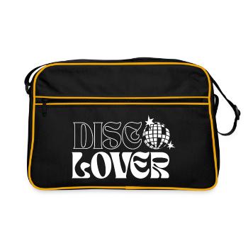 Design de boule disco rétro et d’étoiles de l’espace - Sac Retro - noir/or - Devant