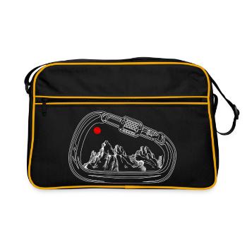 Mountain Vista in Gear Ring - Retro Bag - black/gold - Front